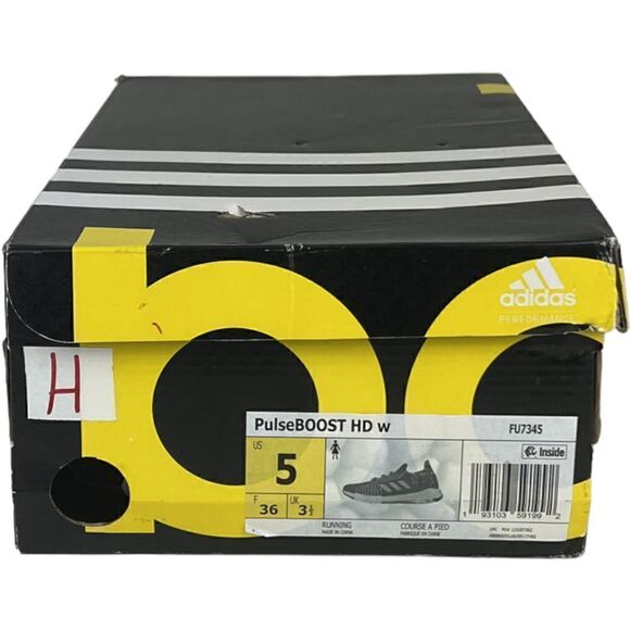 Adidas Women Pulse Boost Sneakers Knit Textile Grey White Running Shoes US 5 - Picture 8 of 8